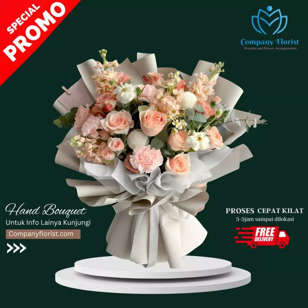 Hand Bouquet Mix Bunga Segar