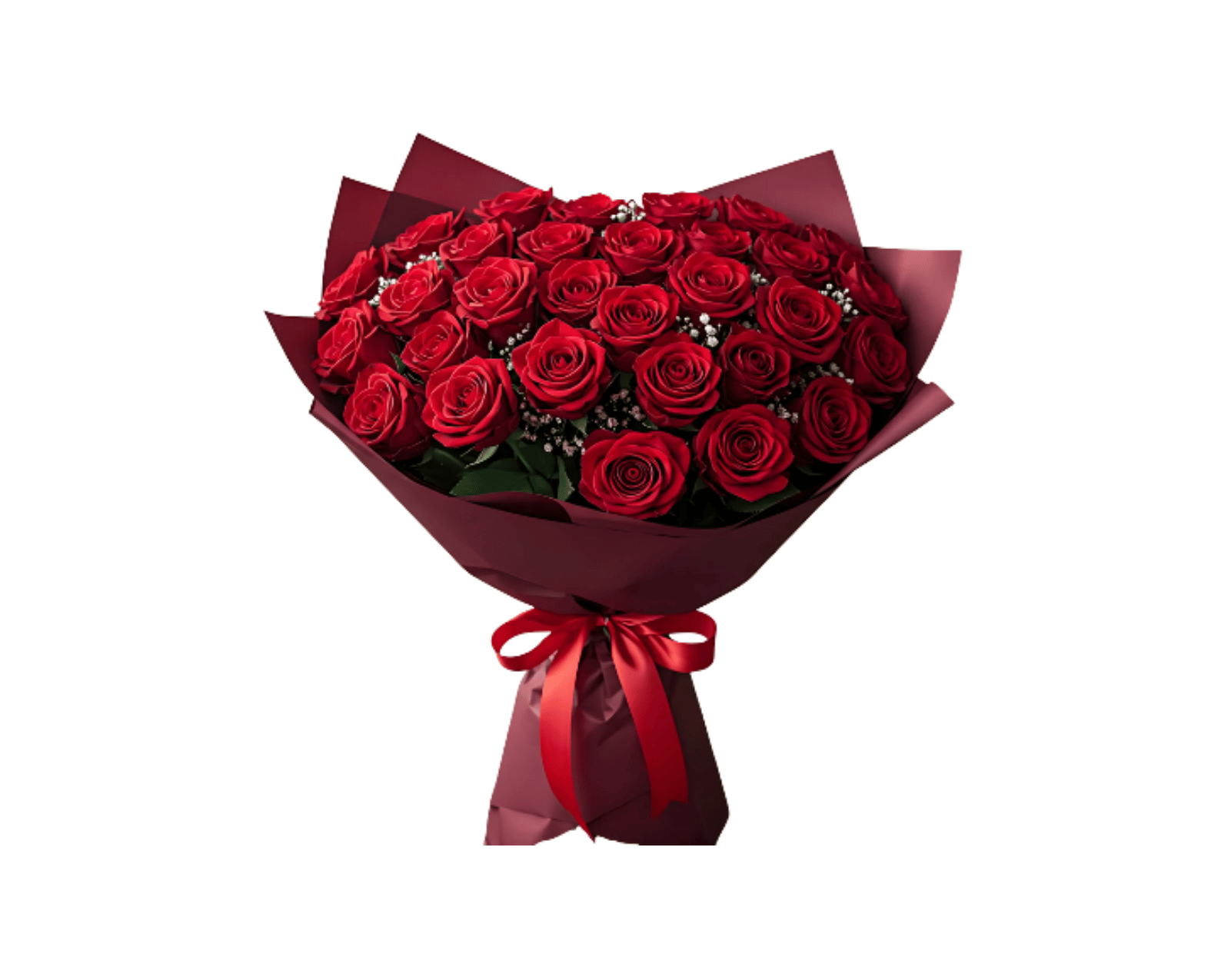 Hand Bouquet Mawar Merah Romantis