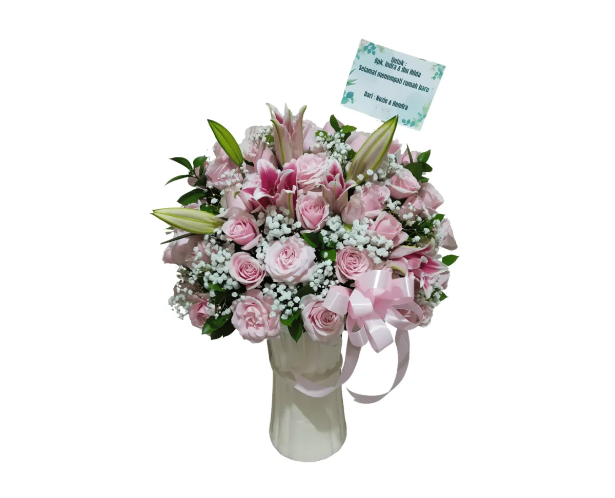 Bunga Meja Mix Flowers Pastel