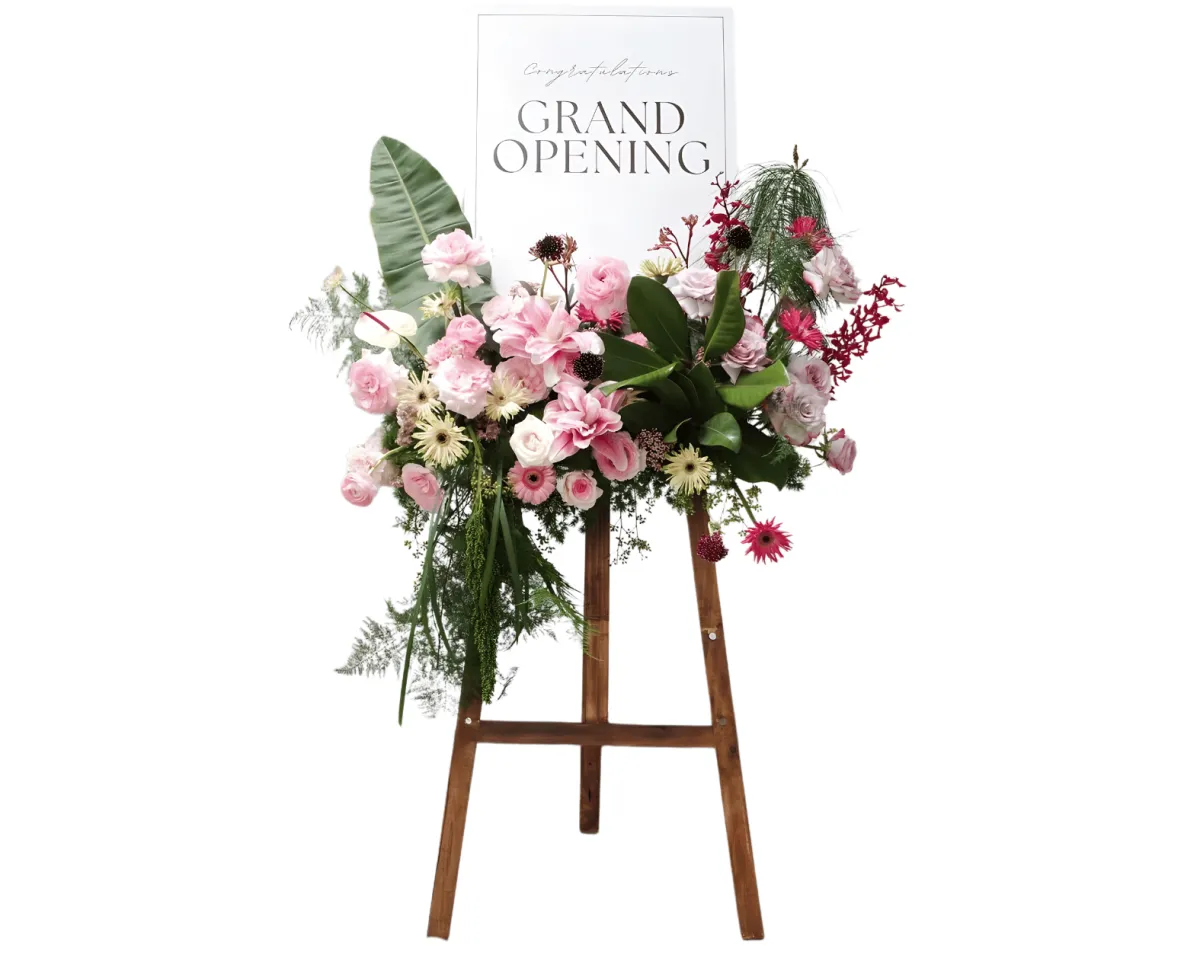 Standing Flowers Grand Opening Double