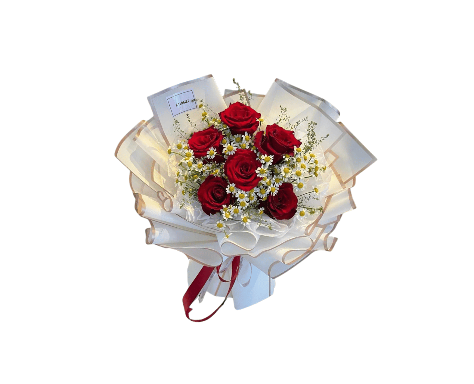 Hand Bouquet Anniversary Mawar Merah