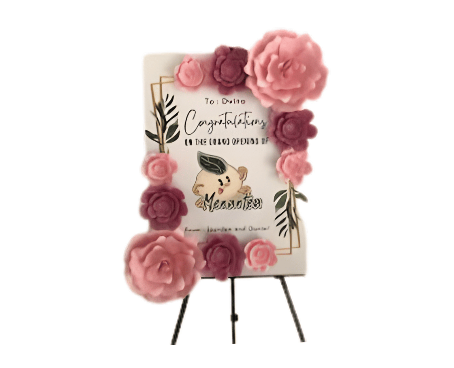 Papan Bunga Kertas Warna Pastel