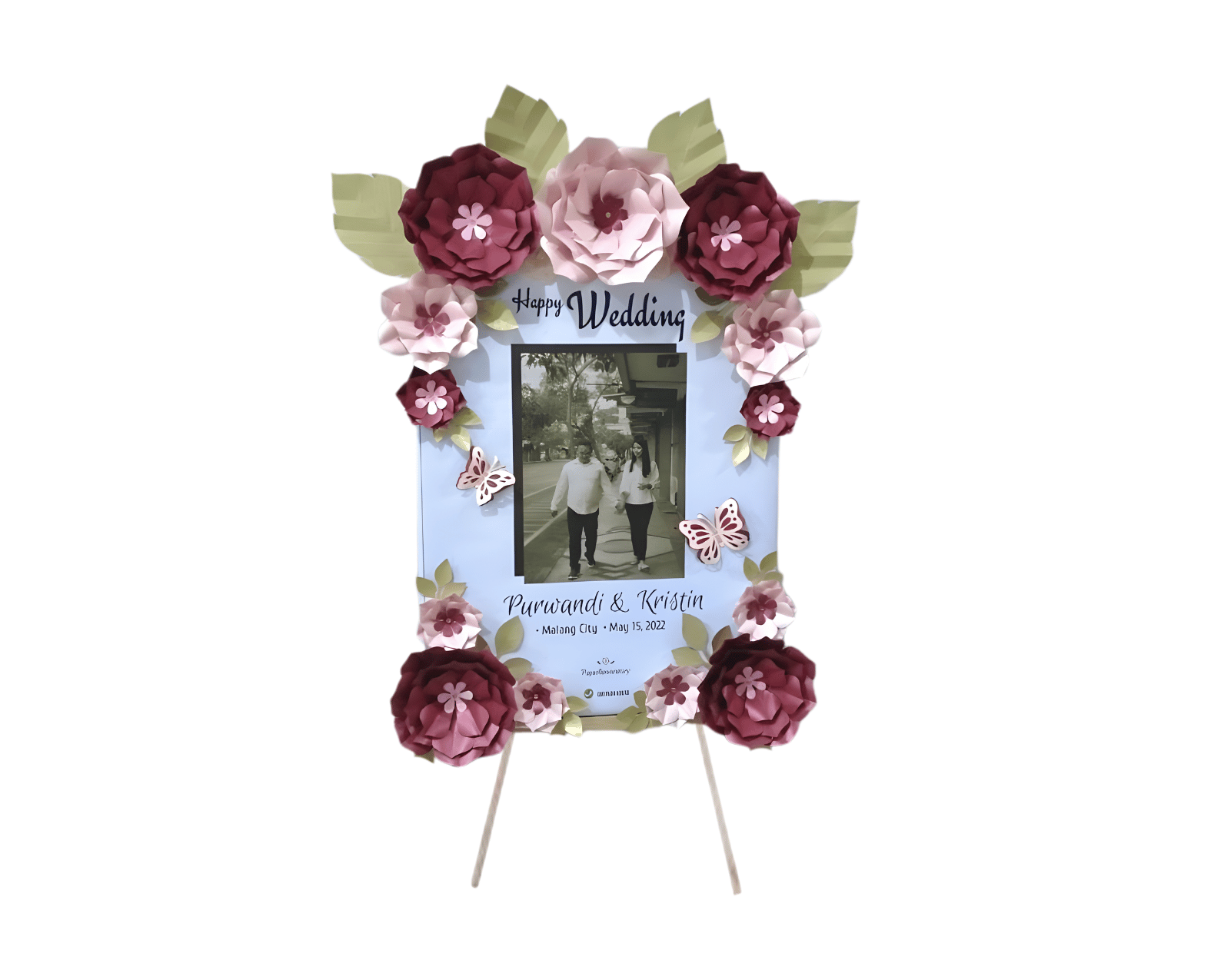 Papan Bunga Printing Foto Custom