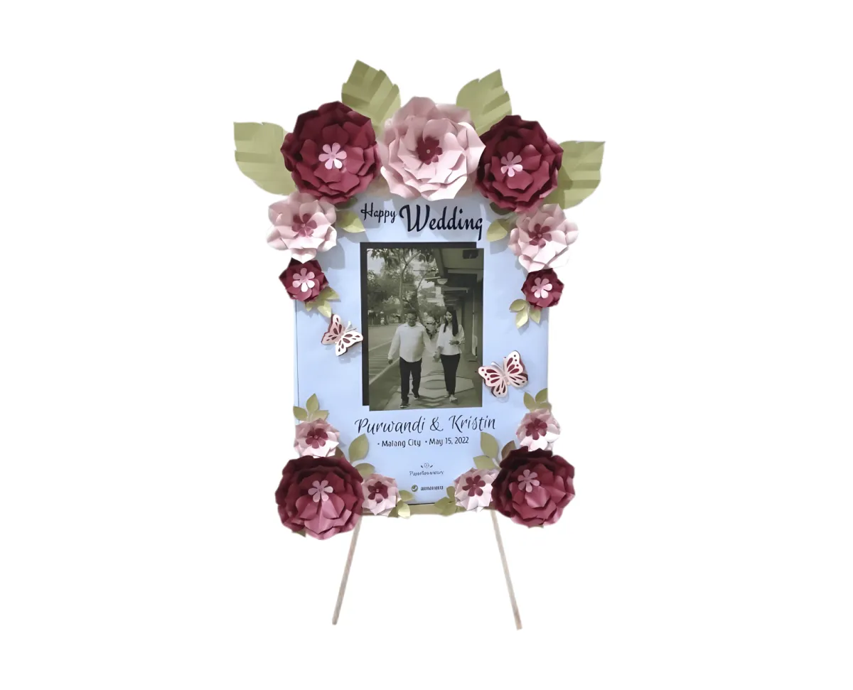 Papan Bunga Printing Foto Custom