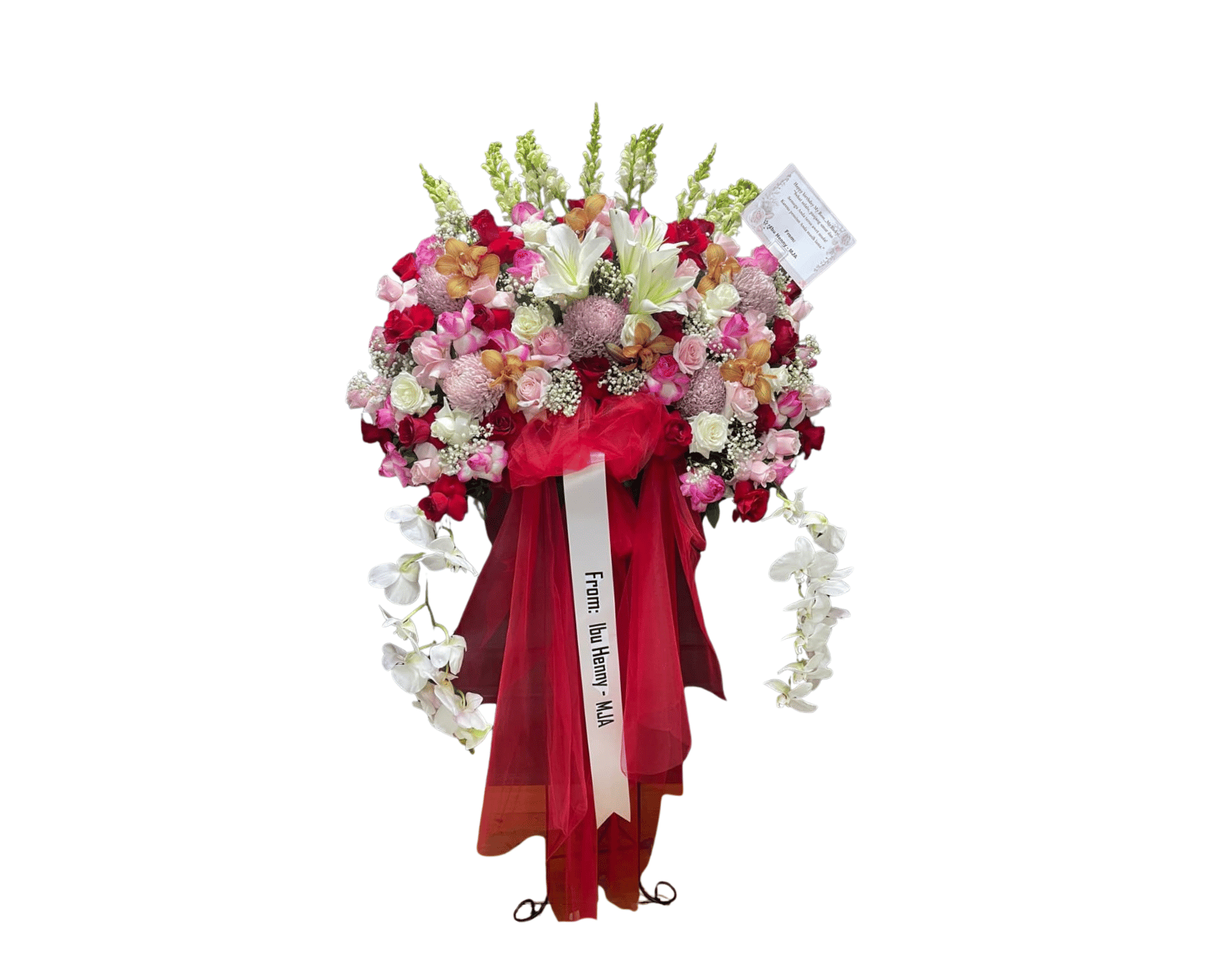 Standing Flowers Selamat & Sukses