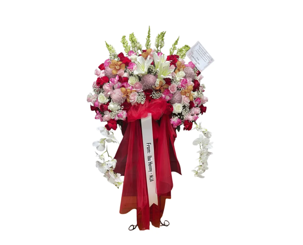 Standing Flowers Selamat & Sukses