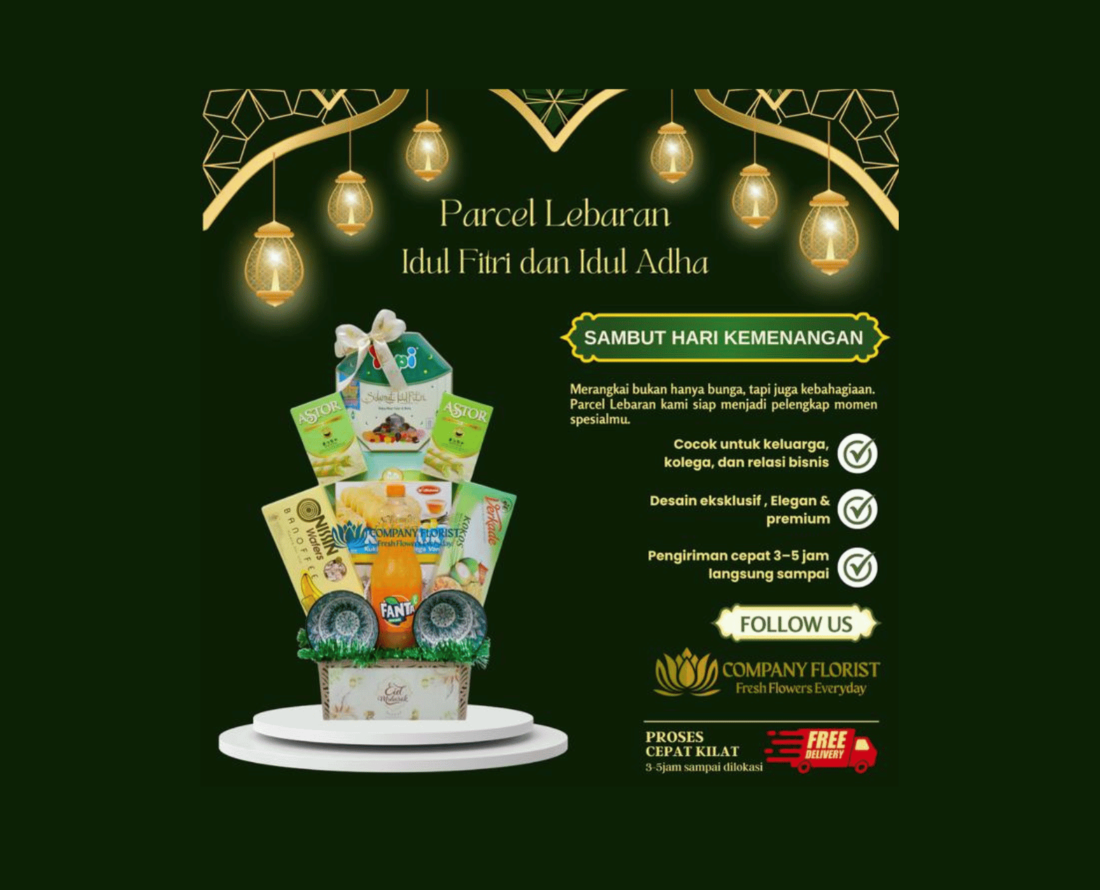Parcel Lebaran Premium Sirup & Kue
